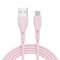 YSJJZRL Cavo USB Tipo C in Silicone Liquido da 3.3ft Cavo di Ricarica Rapida da 2,4 A Cavo di Ricarica rapido Cavo di sincronizzazione Dati per Samsung Galaxy S10 Plus S20 S20+ (Rosa)