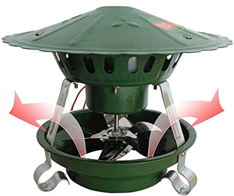 SSCYHT Schornsteinhaube, Schornsteinlüftungsgebläse Kaminentrauchungspumpen, Schornsteinventilator Elektrischer Schornsteinventilator Rauchabzug Schornsteinabzugsgebläse Gebläse,A