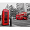 murando - Vlies Fototapete London 250x193cm - Foto Tapete Schlafzimmer Wohnzimmer Moderne Vliestapete XXL Wandtapete Motivtapeten 3d Effekt Wand Dekoration - Stadt Bus Telefonzelle Großbritannien