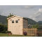 Bagno Italia Casetta da esterno in legno di abete grezzo 200x200 cm per giardini e cortili
