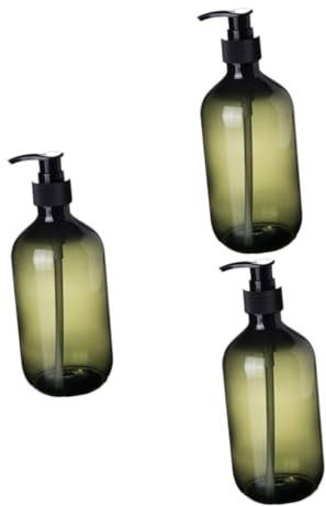 Healeved Lot De 3 Flacons De Shampoing Vides Opaques À Filetage Solide De 300 ML Distributeur De Lotion À Pompe Flacon De pour Les Mains À