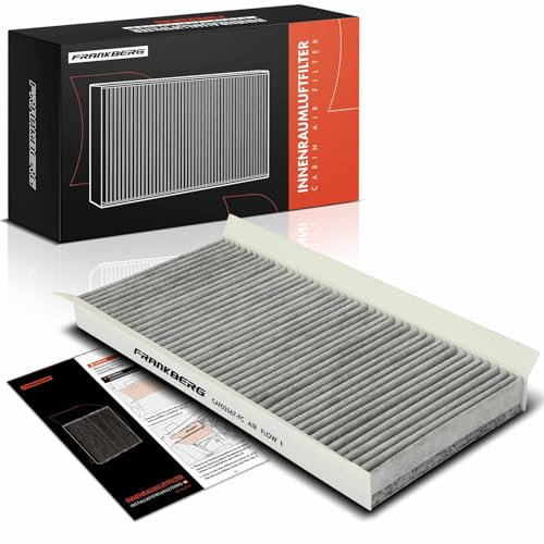 Frankberg Innenraumfilter Pollenfilter mit Aktivkohlefilter Kompatibel mit Focus DAW DBW 1.4L-2.0L Benzin 1998-2004 Tourneo Connect 1.8L Diesel 2002-2013 Replace# XS4H19G244AA
