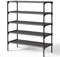 Kitsure Schuhregal für den Eingangsbereich - Stabiler & langlebiger Schuhschrank für den Schrank, platzsparendes schuhablage, 70 x 30 x 78 cm, Black
