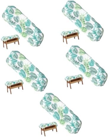 Cabilock 5pcs Ironing Board Cover Exquisite Patterns Stain Resistant High Temperature Resistant Non-deformation Board Pad