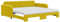 Generico Kangqiling 3196965 - Sofá convertible con colchón (100 x 200 cm), color amarillo