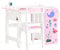 SoBuy 2 Stück Kindertisch und Stuhl Set mit Aufklebern DIY Kinderschreibtisch mit 3 Stifthaltern Set Maltisch für Kinder Rosa und Weiß KMB116-P