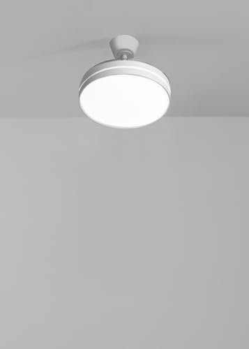 CREATE / WIND CLEAR S/Ventilador de techo con luz blanco con mando / 40W, Ø91 cm, temporizador, 6 velocidades, aspas retráctiles, 3 temperaturas de luz, función verano-invierno