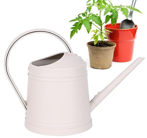 Beige 32x15,5x22 Cm ABS Arrosoir Planter D'intérieur Arrosoir Moderne D'intérieur De 1,8 L Accessoire D'arrosage Anti-déversement Arrosoirs De Jardin Planter en Pot Et Petits Cactus De Bureau