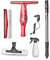 STARK Fenstersauger WC-280 mit Teleskop 120 cm, Sprühflasche und Mikrofaser-Wischbezug, Fensterreiniger mit Extra-Wischer