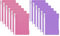 12 Brunnen Schnellhefter A4 pink/lila PP-Folie glasklares Deckblatt