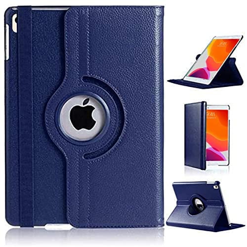 DN-Technology 10.2 inch iPad Case For iPad 9th / 8th / 7th Generation Case 360° Rotating Viewing Angle Protective Smart Folio Cover For Apple iPad 10.2 inch 2021/2020 / 2019 (BLUE)