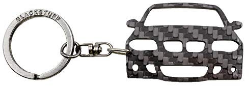 BlackStuff Porte-Clés En Fibre de Carbone Compatible Avec 1er 1 Series E81 E82 E87 E88 2004-2011 Voiture