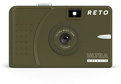 RETO Ultra Wide & Slim 35 mm Riutilizzabile Fotocamera (Olive)