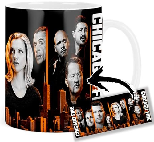 MUGSVILLE Chicago Fire Taylor Kinney Jesse Spencer Kara Killmer Tasse Ceramique Mug
