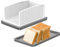 xocome Cortador de pan, sándwiches/tostadoras multifuncionales, plegable y ajustable, manual para cortar pan rápido y seguro