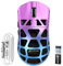 ATTACK SHARK R3PRO 46g SUPERLIGHT Magnesium Alloy Mouse, 8000Hz Wireless Polling Rate, 26000DPI, 2.4G/BT/Wired Gaming Mouse, PixArt PAW3395 Sensor, Programmable Mice with Coiled Cable, PC/Mac, Purple