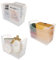 APACALI 3 organizadores para frigorífico con ruedas, 33,8 x 25,5 x 17 cm, caja de almacenamiento, organizador de cocina, despensa, recipiente transparente para frigorífico, cocina, armarios