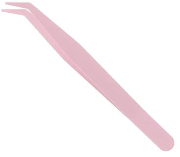 Pince à cils – Pince à cils | Pince à épiler pour extensions de cils | Pince à épiler incurvée pour cils volume | Pince à épiler droite et courbe en acier inoxydable | Pince à épiler pour faux cils