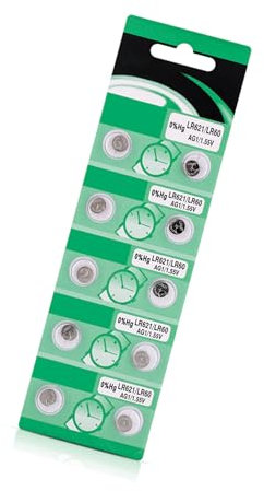 divuukyi 10 Stück/20 Stück AG1 LR621 Batterien LR621 AG1 1,5 V Knopfzelle für Uhren, Taschenrechner, kleine Elektronik