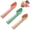 CULEO Cucharas de helado 3 cucharas para helado, cucharas antiadherentes profesionales, cucharas de plástico para helado, masa de galletas, sorbete y almendras.