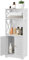 Youyijia 3 Tier Bathroom Storage Cabinet Bathroom Storage Unit White Bathroom Cabinets Free Standing for Office Living Room Kitchen Entryway 75 * 22 * 30CM