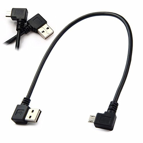 Lilmacc® Câble micro USB à angle droit Noir 50 cm