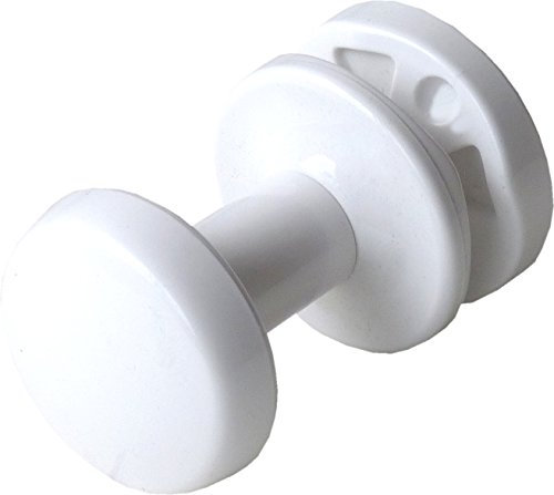 Patère pour sèche serviette de tube rond (Blanc)