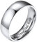 PROSTEEL Herren personalisiert Ring Edelstahl Größe 54 hochglanzpoliert Bandring 6mm breit Simple Band Ring Partnerring für Männer, Modeschmuck Accessoire für Geburtstag Jahrestag