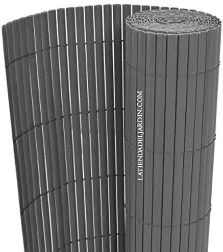 Suinga BRIS DE Vue en PVC 1,5 x 3 m, Gris Anthracite Double Face pour Jardins et terrasses.