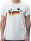 T-Shirt Herren - Fußball EM WM - Deutschland Germany Adler Schwarz Rot Gold - M - Weiß - Deutschland-Trikot Fussball Shirt männer Europameisterschaft German tischirt. deutschlandtrikot