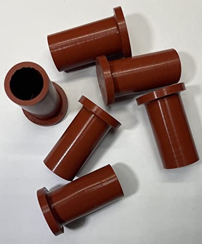 dexierp Protection Force Easy Cap für OD 16,5 mm 21/32 Zoll (6 Stück) Ribp Tube Expanded Tube Openning Long Tube Pipe Post End Cover Screw Thread Protectors Elastic Rubber