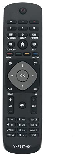 Ersatz Fernbedienung YKF347-001 Fit for Philips LED Fernseher 24PHS5507/12 | 32PHS5507/12 43PFS5507/12 24PHS5507/12 32PHS5507/12 43PFS5507/12 24PHS5507/12 32PHS5507/12 43PFS5507/12 32PFK4101 24PHS5537