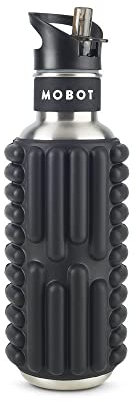 Mobot Sport Flasche 2 in 1 Massage Roller Funktion Schwarz