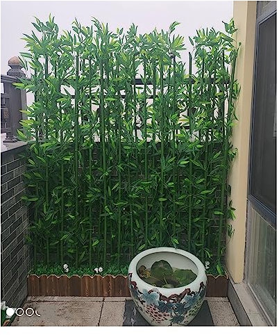 Kunstpflanze Kunstbaum Draußen/Balkon/Terrasse Simulation Bambus-Raumtrenner 1 1,5 1,8 M Hoch, Freistehender, UV-beständiger Zierschirm Gefälschte Sichtschutzbarriere Für Tropische Bäume ( Color : L 1