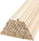 Holzstäbchen Holzstäbe zum Holzstäbe zum Basteln, 80 Stück Holzstäbchen Natürlicher Holzstab Holzstäbchen zum Basteln 8mm Rundhölzer Bastelhölzer unbehandeltes Bambusholz Holzstab für Holzarbeit,