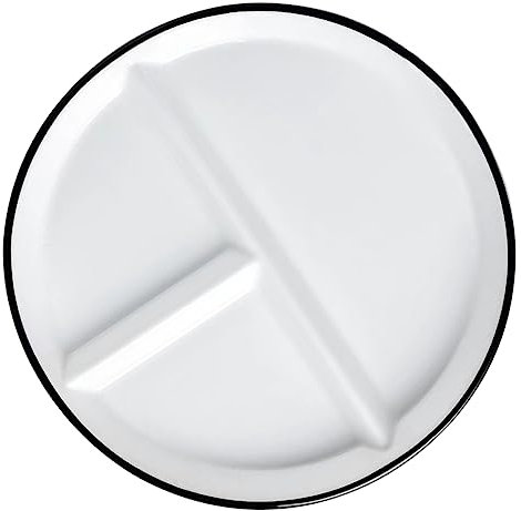 KICHOUSE Ceramic Divided Plate Set for Portion Control Multifunctional Dinnerware for Boys and Girls and Adults for Healthy