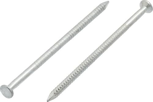 3.8mm x 90mm Ring Shank Steel Nails Galvanised (Pack of 100)