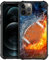 DAIZAG Kompatibel mit iPhone 15 Plus Ice Fire American Football Handyhülle Stoßfest Weiche TPU Handyhülle für Junge Männer Geschenk für iPhone 15 Plus