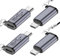 Seminer Adaptateur USB C vers Micro USB (Lot de 4), Adaptateur Type-C Femelle vers Micro USB Mâle Compatible avec Samsung Galaxy S8/S8+ et Les Périphériques Micro USB