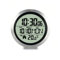 Lancoon Modern Waterproof Shower Clock mit Non-Ticking, Powered by 5 Batteries 4 Saugnäpfe auf der Rückseite, Zeigt Zeit Temperatur Datum Wochentag für Bad Arbeitszimmer Schlafzimmer