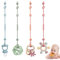 Baby Schnullerkette Silikon - Cup Catcher BPA-frei, für Kinderwagen und Autositz, inklusive Schnullerband und Kinderwagenkette, 4 Stück Set (Muschel & Seestern)