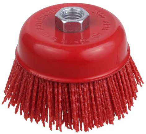WENORA 7,6 cm Nylon-Topfbürste, Schleifwerkzeuge Flex Bürste für Winkelschleifer, Schleiffilament-Topfbürste, Nylon-Radbürste für Schleifmaschine, 1,6 cm (5/8 Zoll), 11 Gewinde