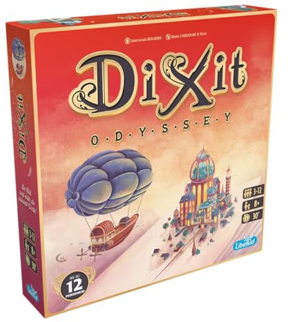 Libellud, Dixit Odyssey (Auflage 2024), Grundspiel, Familienspiel, Kartenspiel, 3-12 Spieler, Ab 8+ Jahren, 30 Minuten, Deutsch
