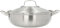 26cm/30cm/32cm 304 Stainless Steel Wok Non Stick Hot Pot with Lid Hot Pot Wok with Lid Induction Suitable for Induction Cooktops Gas Cooktops Ovens Up to 500°F etc (30cm)