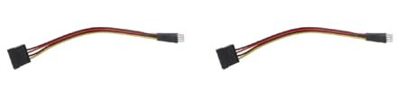 HENANX 4-poliger FDD-Diskettenstecker auf 15-polige Buchse, Konverter-Adapter, Netzkabel, 36-Cache