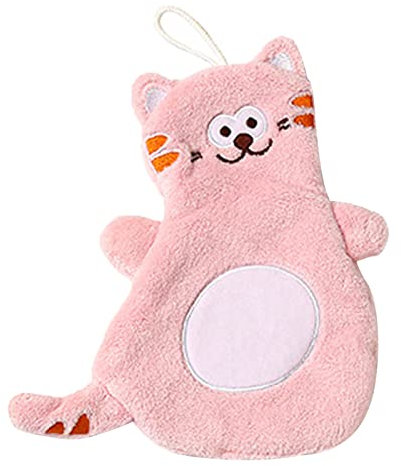 divuukyi Cartoon-Handtuch für Kinder, Korallen-Fleece, Taschentuch für Kinder, super saugfähiges Hängetuch, Küche, Badezimmer, Zubehör