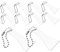 Vaguelly 20 Piezas De Plástico para Raspar Etiquetas De Boletos, Llavero, Raspador De Etiquetas, Diseño De Pala, Removedor De Raspaduras, Herramienta Portátil para Raspar Tarjetas para