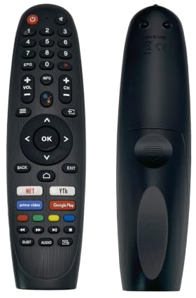 IOOIQQ Mando a distancia para Inves LED-4322GOIN.LED4322GOIN.LED-5022GOIN.LED5022GOIN BROOKSTONE BRK5002UWE LCD Smart TV, sin voz