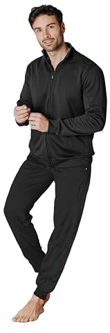 ALV by Alviero Martini Tuta Homewear Felpata con Zip, Pigiama Completo Uomo Disponibile in Vari Modelli E Taglie.