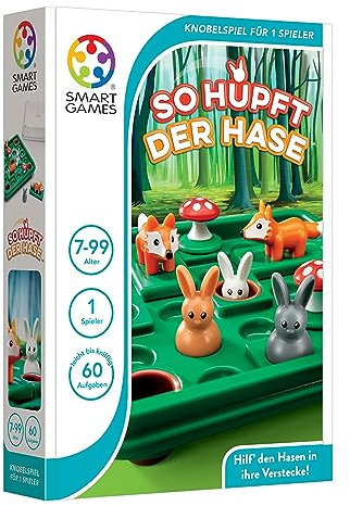 Smart Games - Jump In' | Juegos De Mesa Niños 7 Años O Más | Rompecabezas Niños Y Rompecabezas Adultos Con 60 Desafíos | Juegos Educativos 7 Años Para 1 Jugador